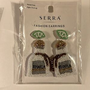 Tequila earrings whit it’s piece of lime